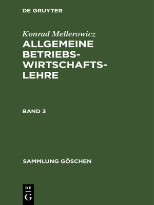 cover image of Konrad Mellerowicz